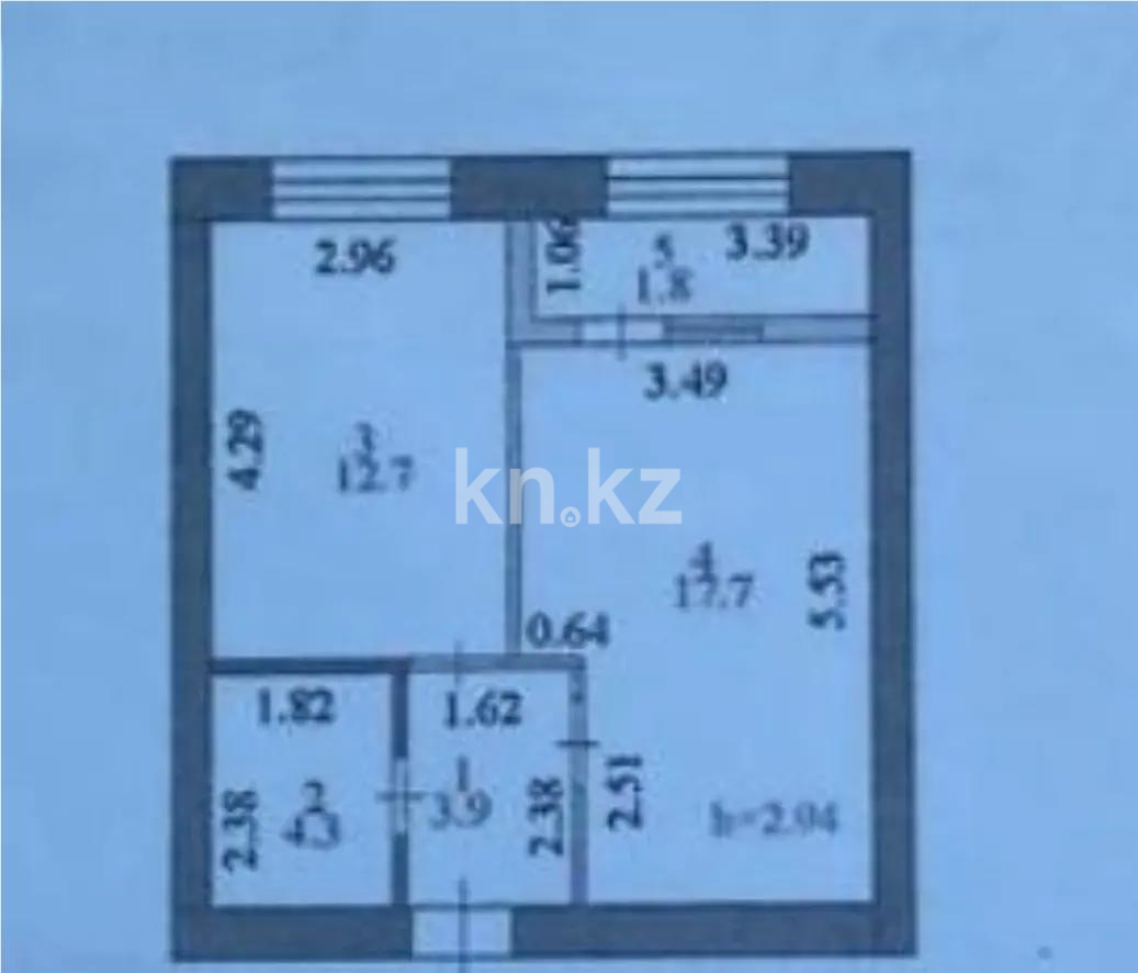 Продажа 1-комнатной квартиры, 40 м² в Астане