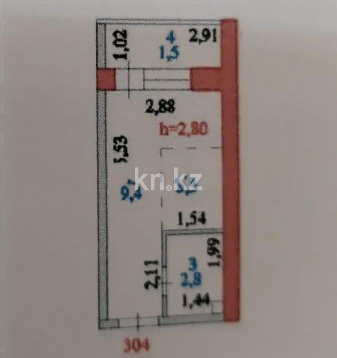 Продажа 1-комнатной квартиры, 17 м² в Астане - фото 3