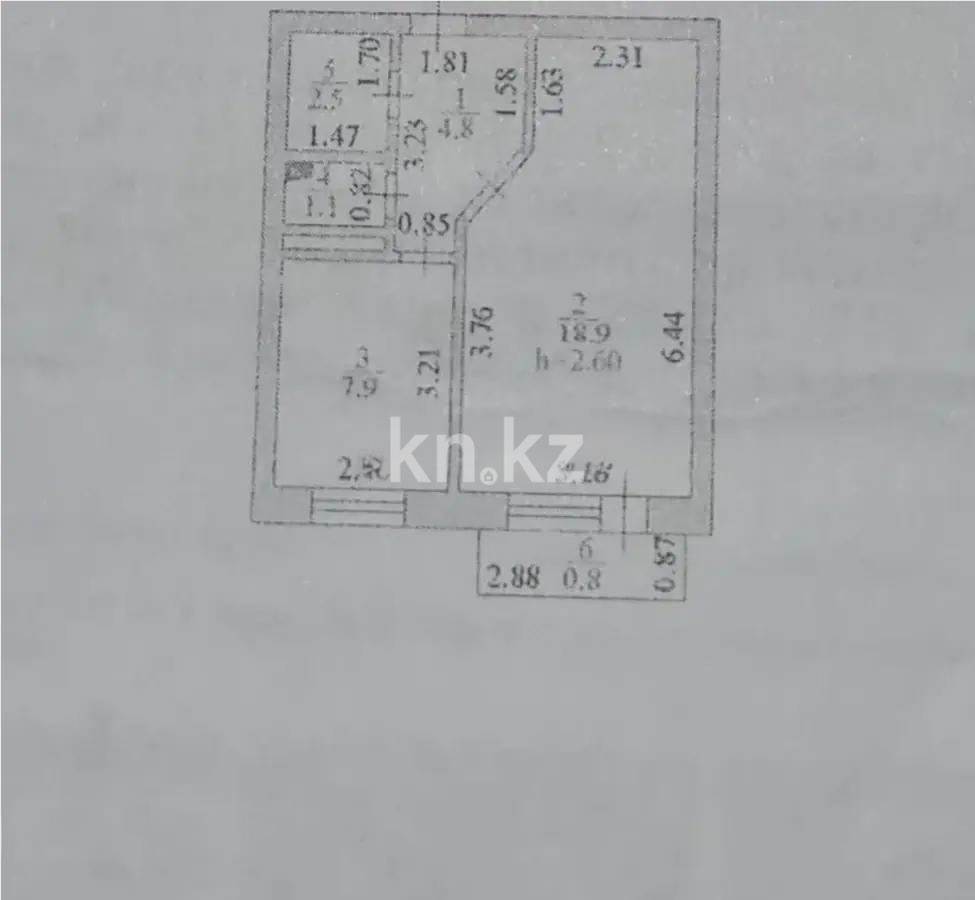 Продажа 1-комнатной квартиры, 36 м², пр. Абылай хана, дом  28 в Астане - фото 5