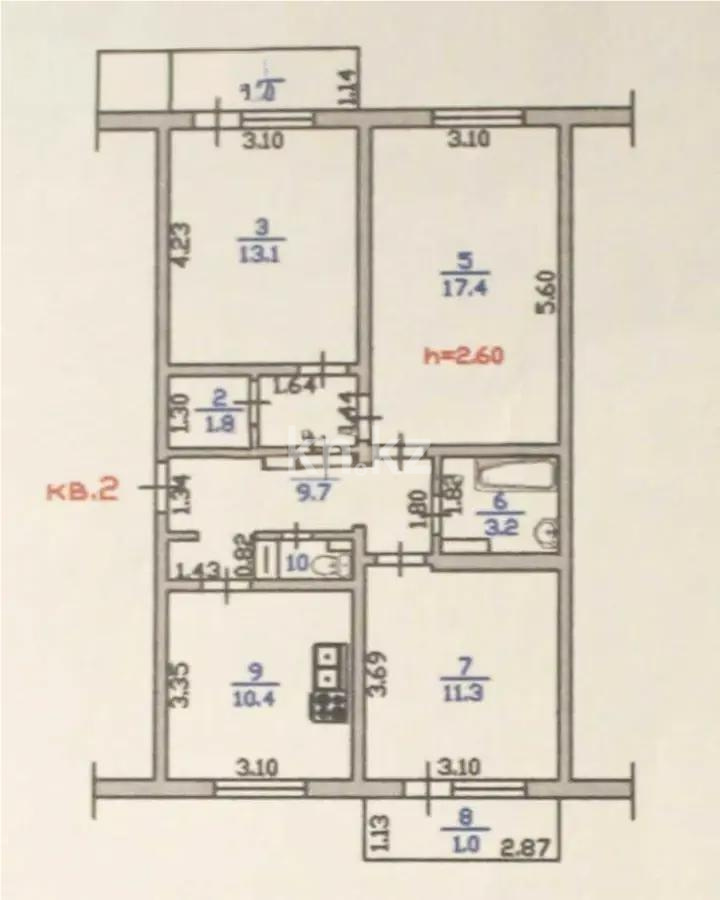 Продажа 3-комнатной квартиры, 70 м² в Алматы - фото 5