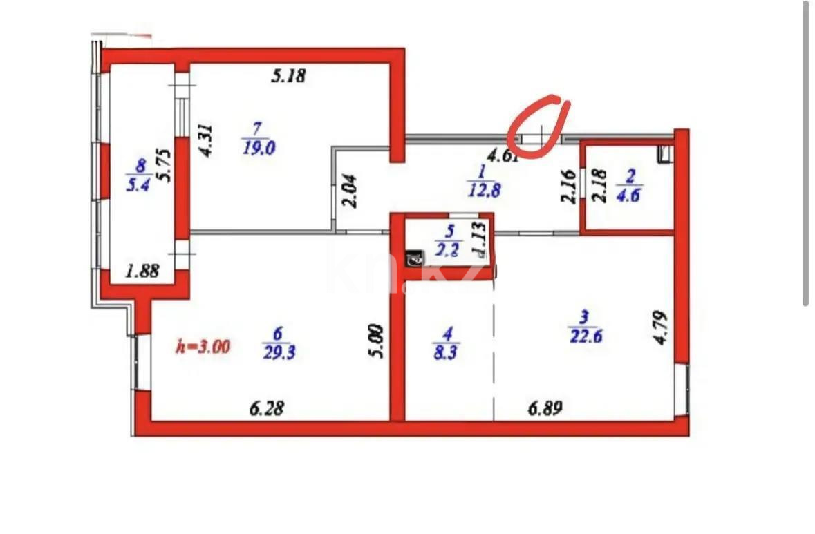 Продажа 3-комнатной квартиры, 105 м² в Астане - фото 3
