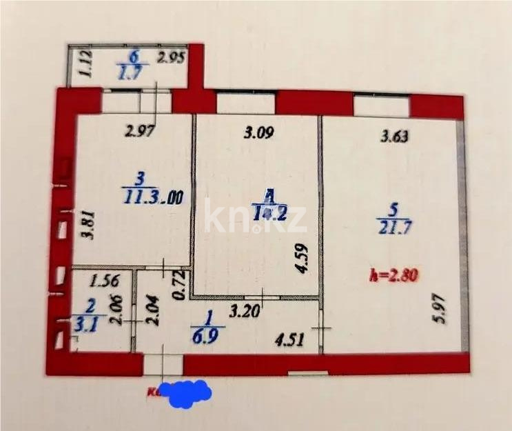 Продажа 2-комнатной квартиры, 60 м² в Астане - фото 5