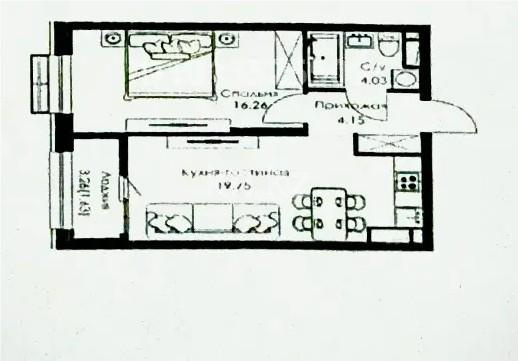 Продажа 2-комнатной квартиры, 46 м² в Алматы