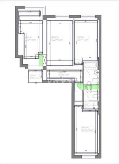 Продажа 3-комнатной квартиры, 83.5 м² в Алматы