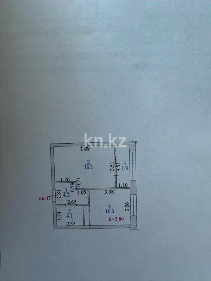 Продажа 1-комнатной квартиры, 36.6 м², ул. Туркестан, дом  115 в Алматы