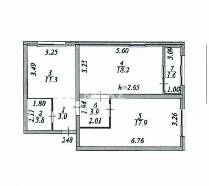 Продажа 2-комнатной квартиры, 59.7 м² в Астане - фото 7