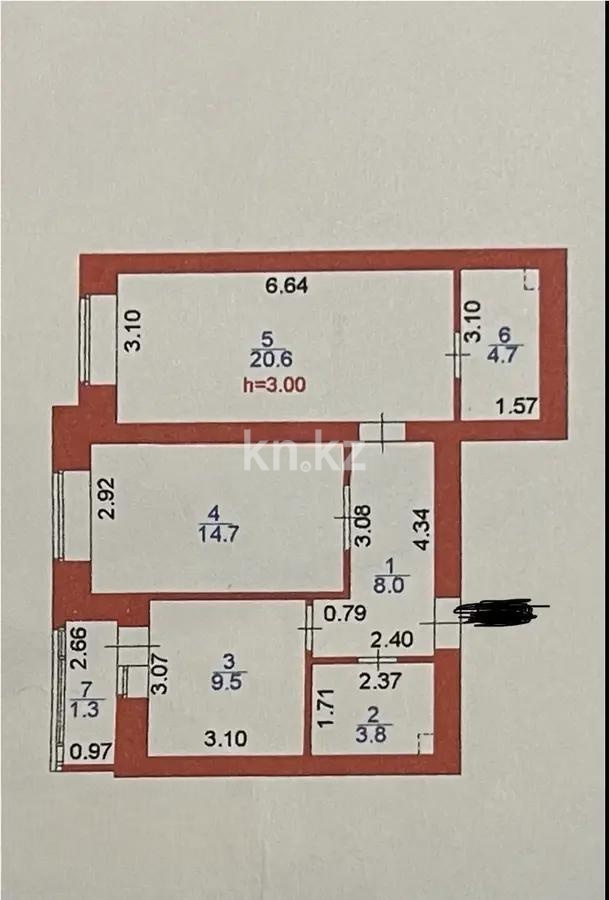 Продажа 2-комнатной квартиры, 62 м² в Астане - фото 4