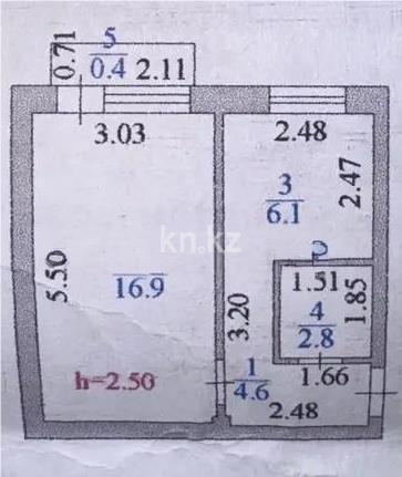 Продажа 1-комнатной квартиры, 30.4 м² в Астане - фото 5