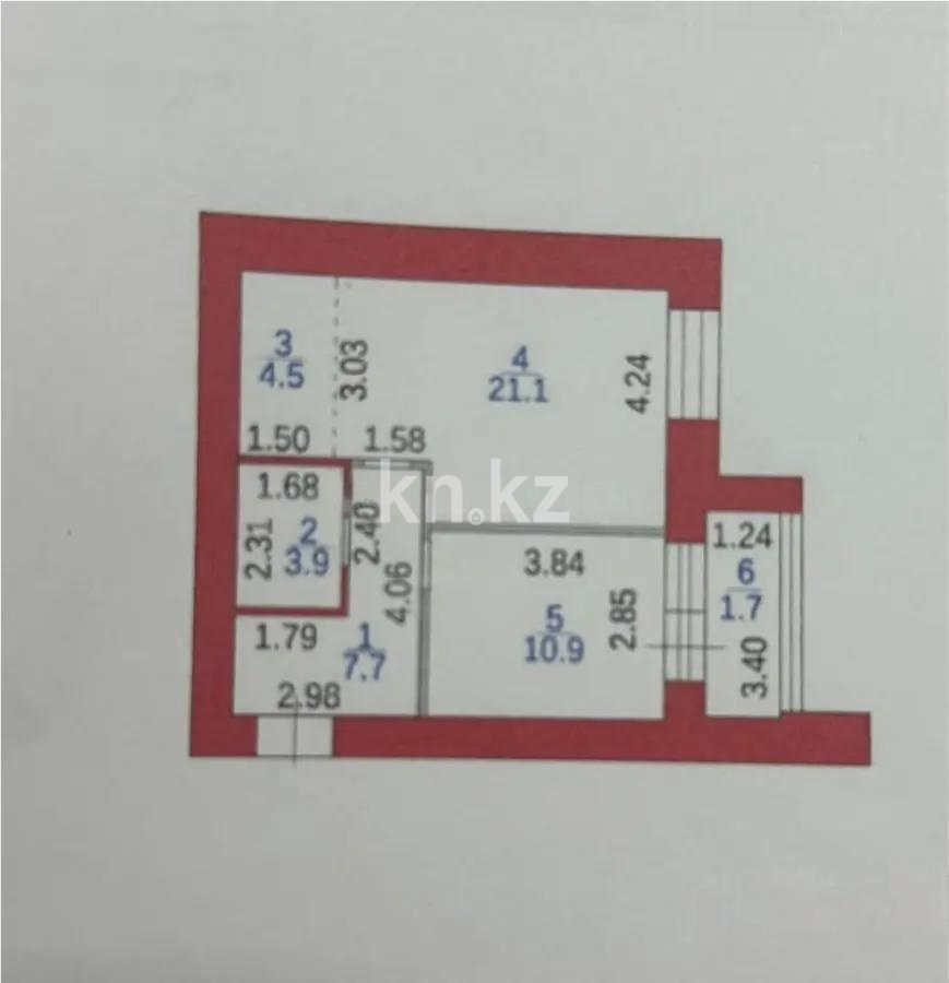 Продажа 2-комнатной квартиры, 51 м² в Караганде - фото 2