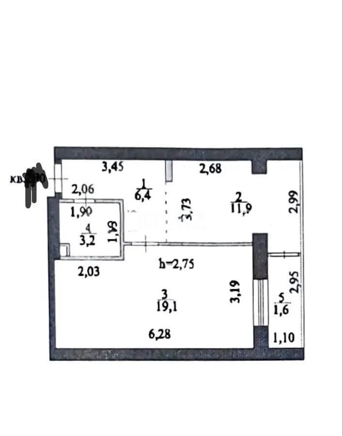Продажа 1-комнатной квартиры, 42 м² в Астане - фото 5