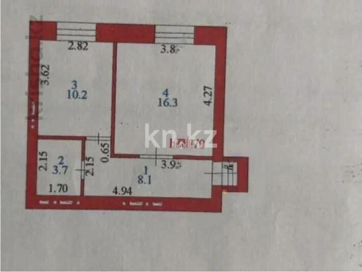 Продажа 1-комнатной квартиры, 38.3 м² в Астане - фото 4