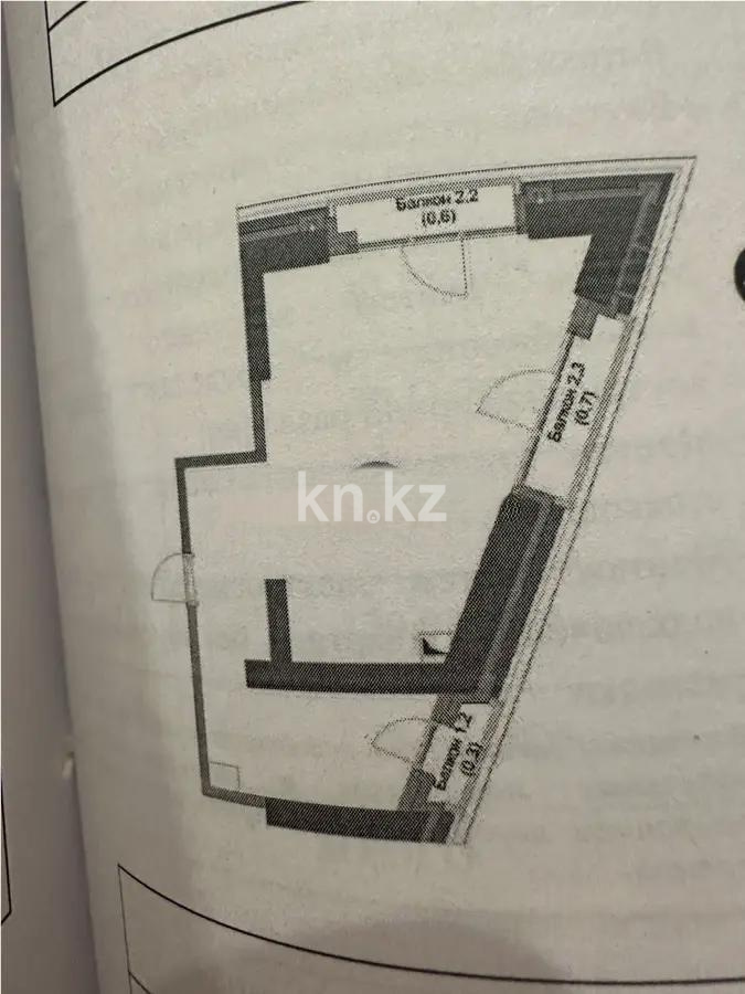 Продажа 2-комнатной квартиры, 45.7 м², пр. Суюнбая, дом  15в в Алматы