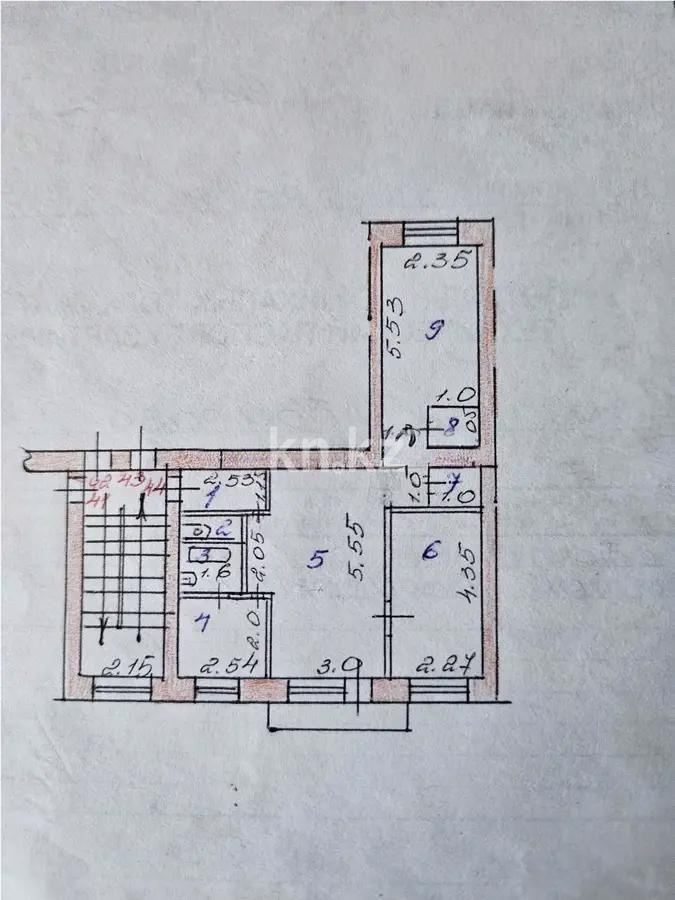 Продажа 3-комнатной квартиры, 55 м² в Караганде - фото 6