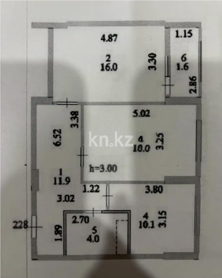Продажа 2-комнатной квартиры, 59.6 м² в Астане - фото 2