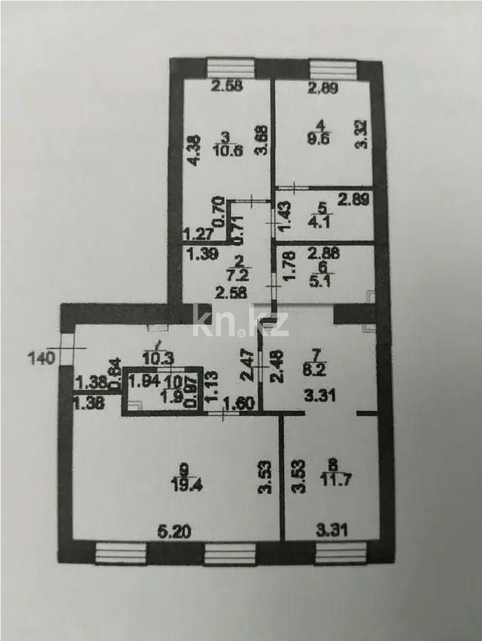 Продажа 3-комнатной квартиры, 88.1 м² в Астане