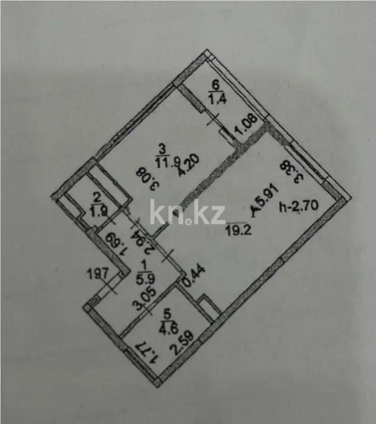 Продажа 1-комнатной квартиры, 45 м² в Астане - фото 4