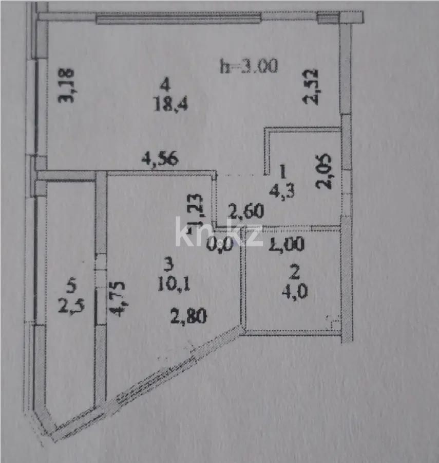 Продажа 1-комнатной квартиры, 39.9 м² в Астане