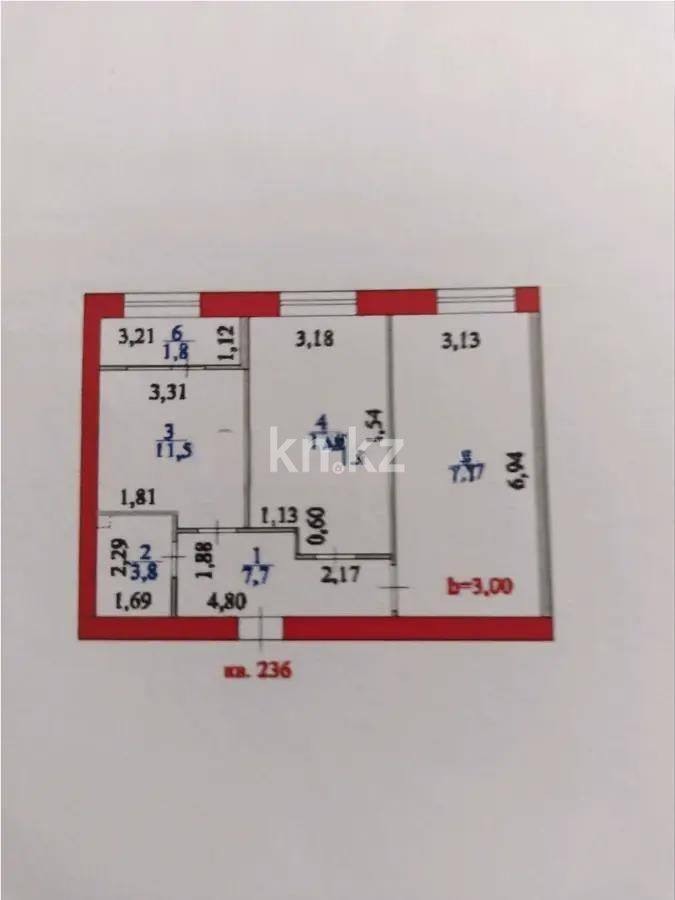 Продажа 2-комнатной квартиры, 63.4 м², ул. Айтматова, дом  77/7 в Астане - фото 4
