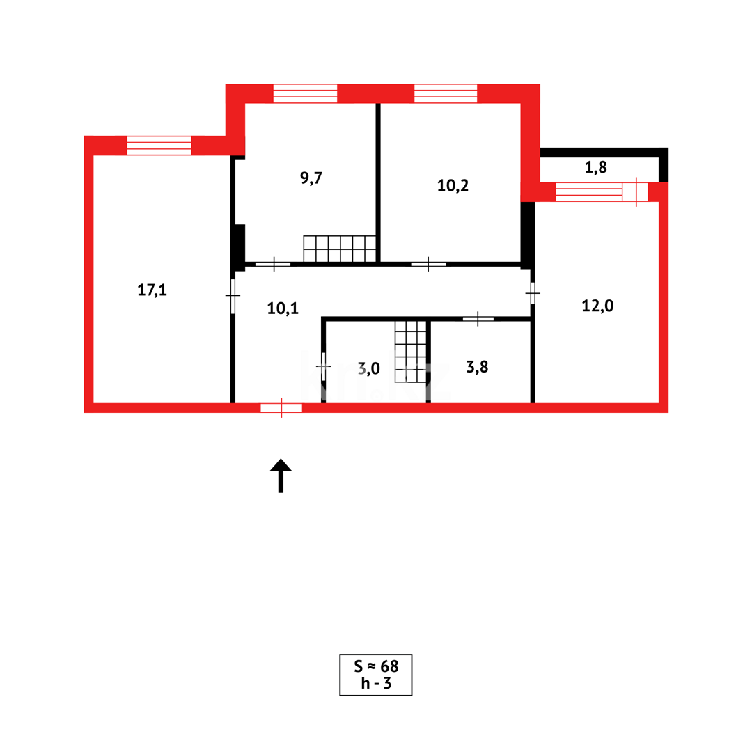 Продажа 3-комнатной квартиры, 68 м² в Караганде - фото 23