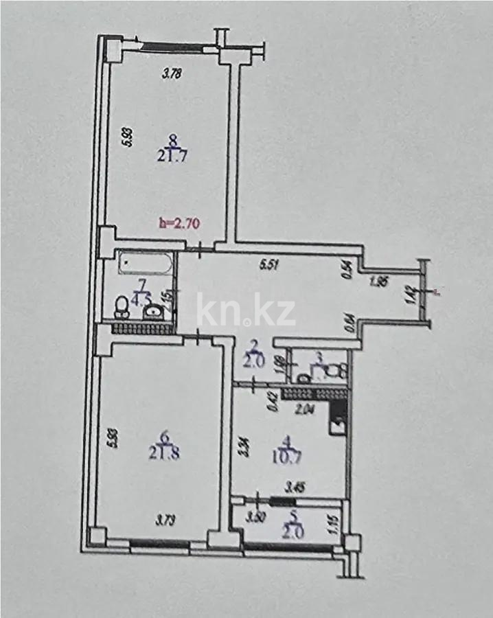 Продажа 2-комнатной квартиры, 81.5 м², пр. Назарбаева, дом  36 в Алматы - фото 5