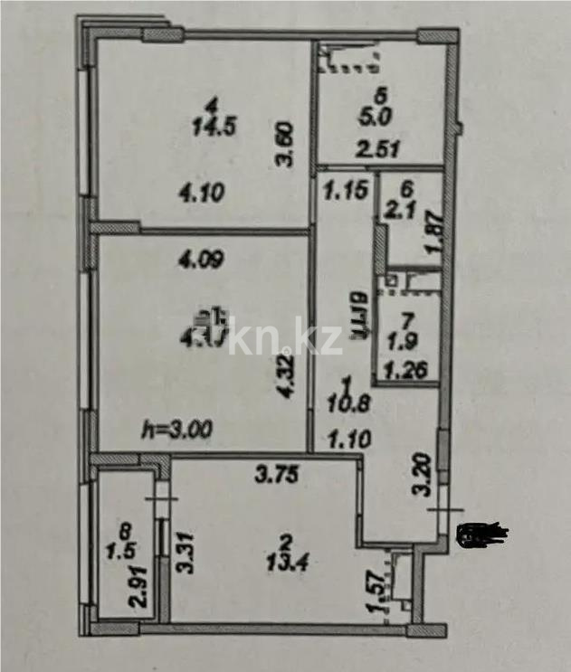 Продажа 2-комнатной квартиры, 67 м² в Астане