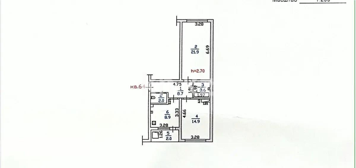 Продажа 2-комнатной квартиры, 62 м² в Алматы - фото 3