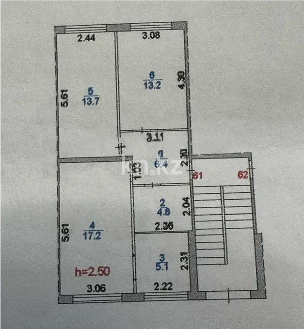 Продажа 3-комнатной квартиры, 60 м² в Караганде - фото 7