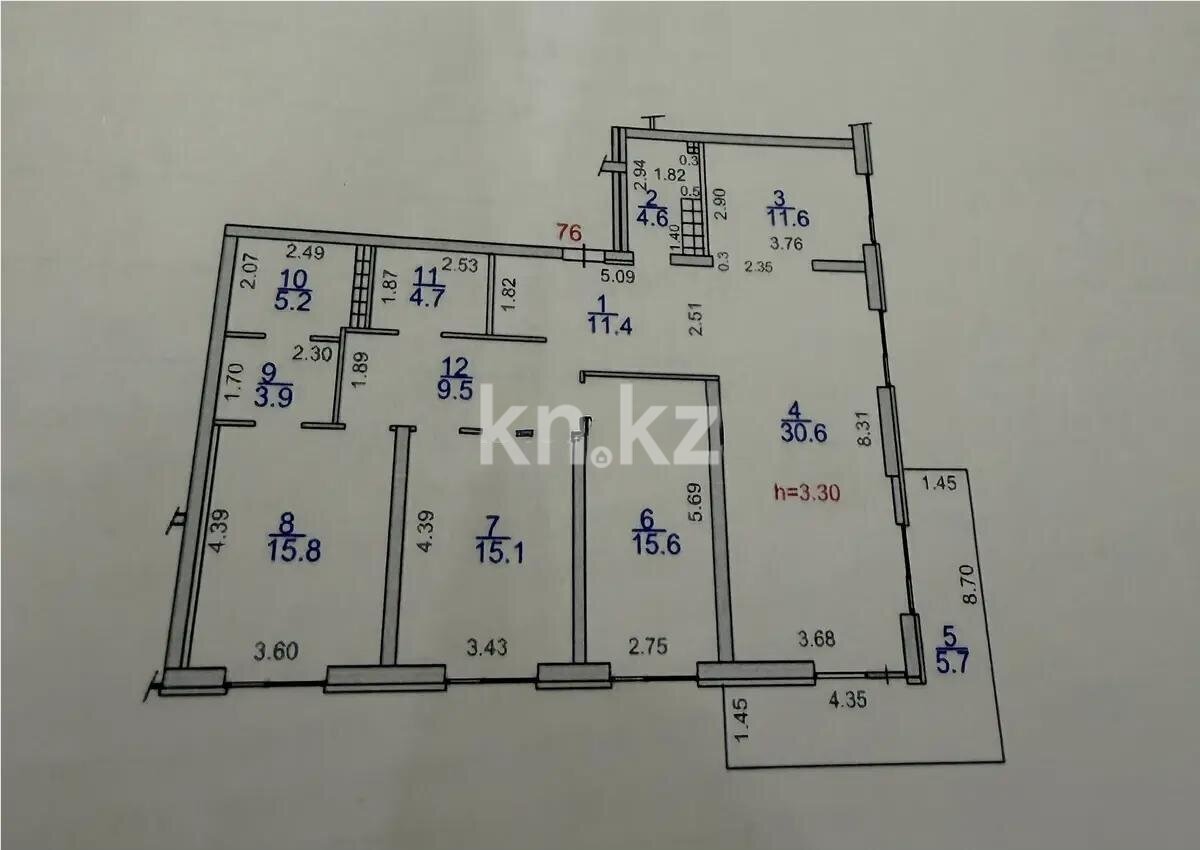 Продажа 4-комнатной квартиры, 133.7 м² в Алматы - фото 2