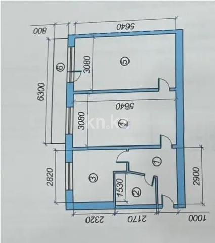 Продажа 2-комнатной квартиры, 56 м² в Караганде - фото 12