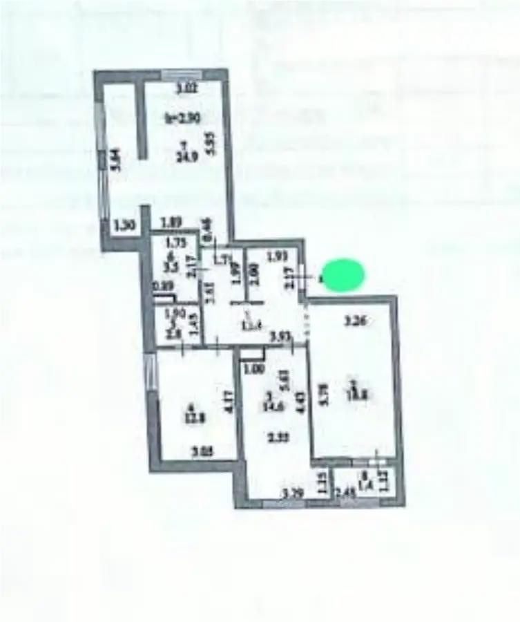 Продажа 3-комнатной квартиры, 92.2 м² в Астане