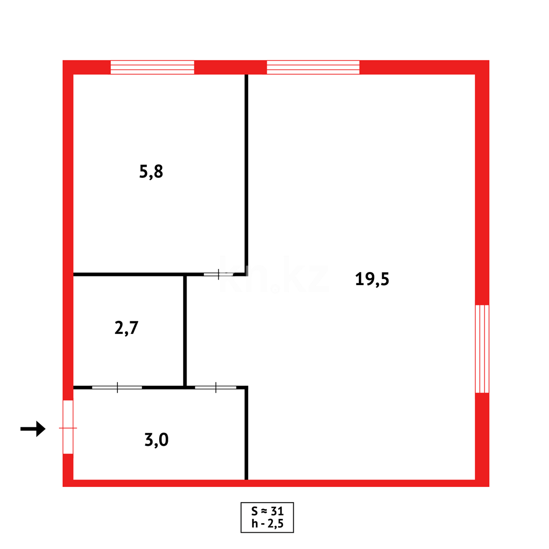Продажа 1-комнатной квартиры, 30 м², пр. Назарбаева в Караганде - фото 9