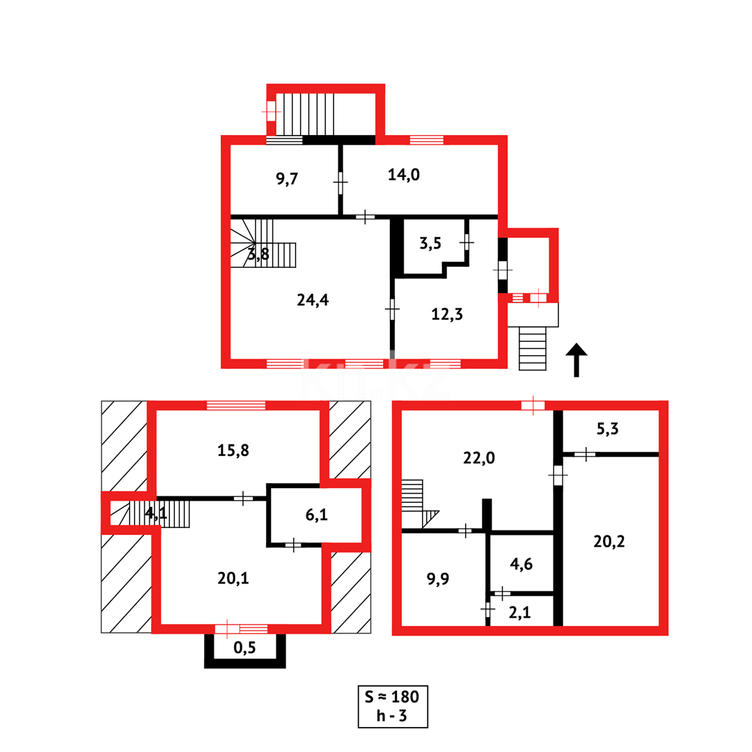 Продажа 4-комнатного дома, 180 м² в Темиртау - фото 22