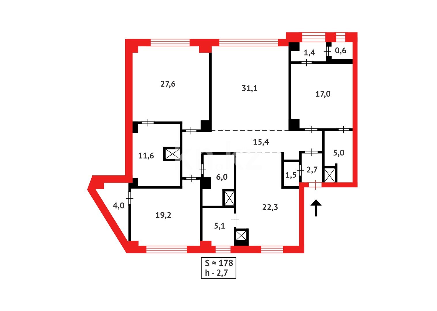Продажа 4-комнатной квартиры, 178 м² в Астане - фото 21