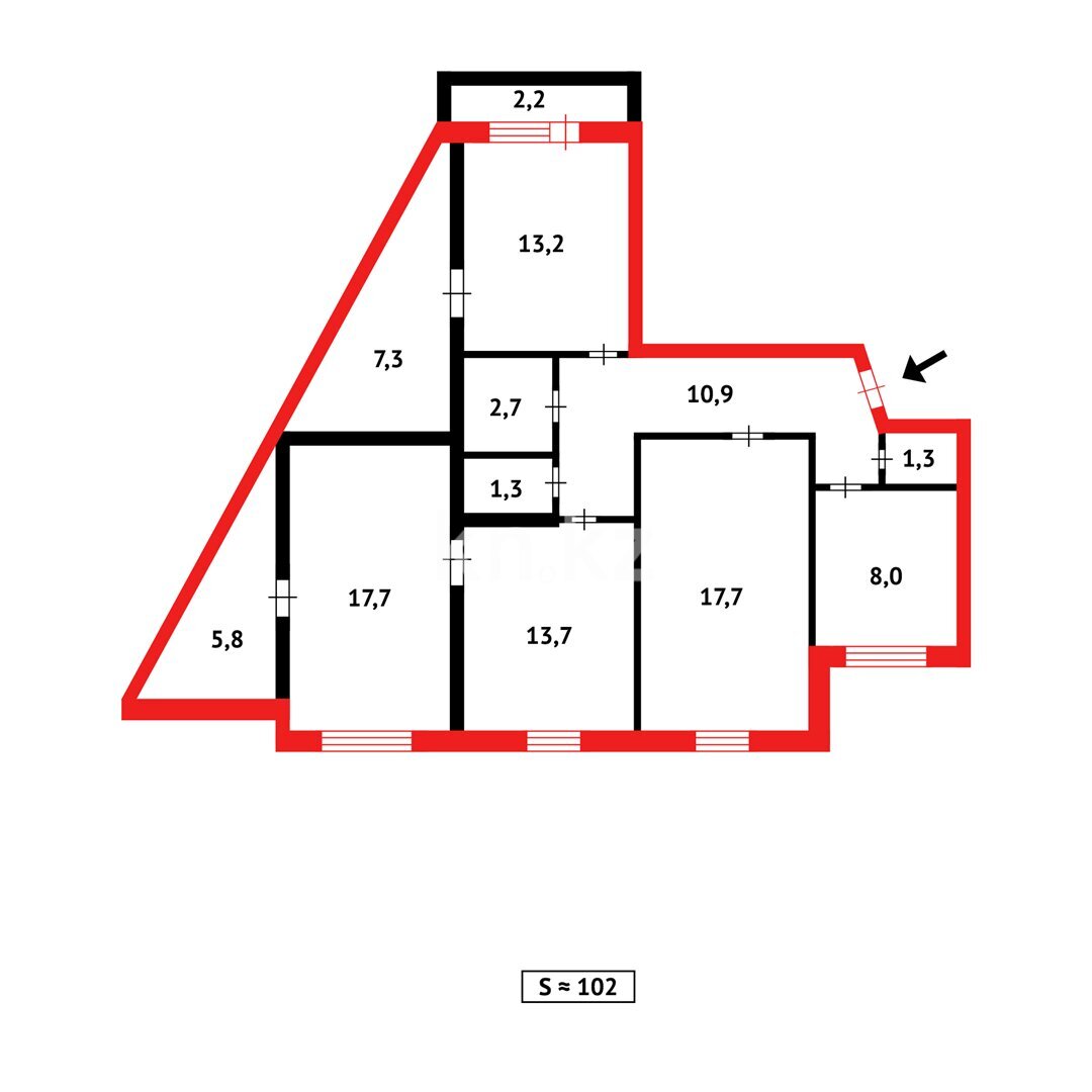Продажа 4-комнатной квартиры, 101 м² в Темиртау - фото 21