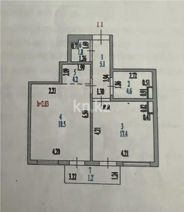 Продажа 2-комнатной квартиры, 52 м² в Астане - фото 5