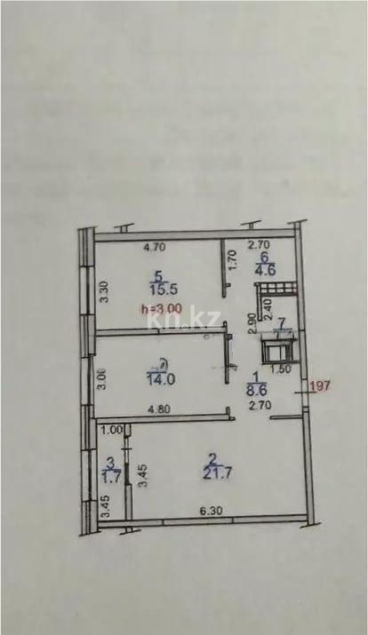 Продажа 2-комнатной квартиры, 70 м², ул. Навои, дом  30а/1 в Алматы