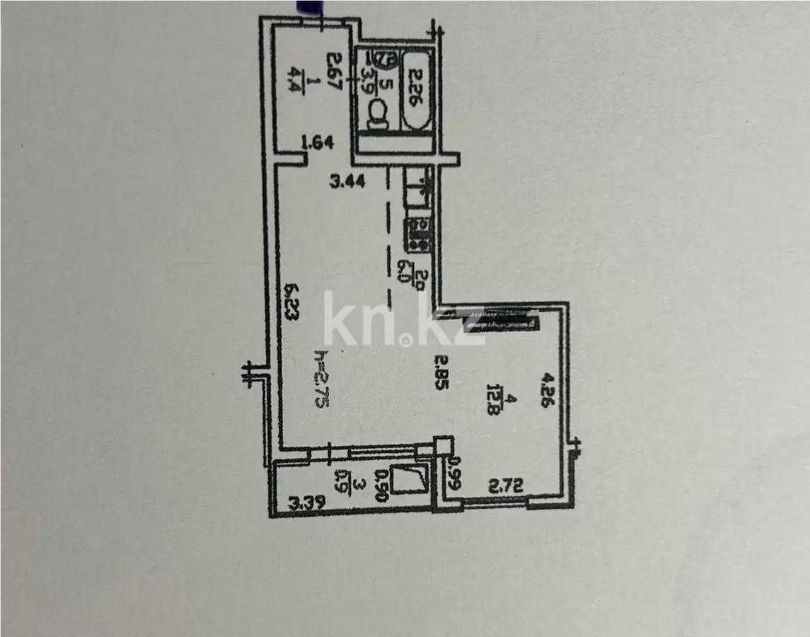 Продажа 2-комнатной квартиры, 43.4 м² в Алматы - фото 6