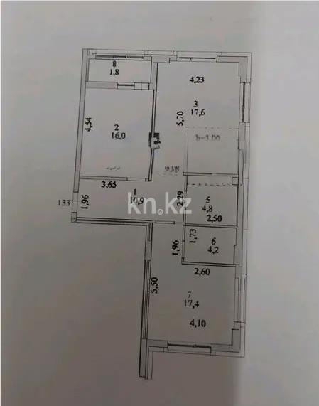 Продажа 3-комнатной квартиры, 78.7 м² в Астане - фото 3