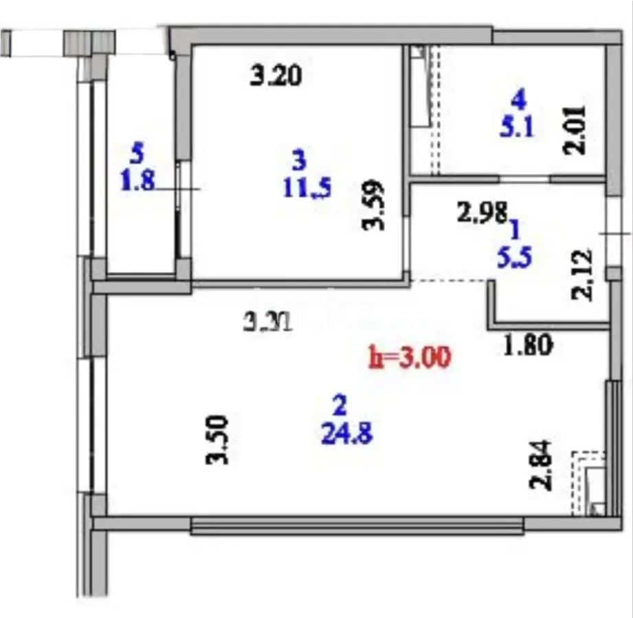 Продажа 2-комнатной квартиры, 49 м² в Астане - фото 3