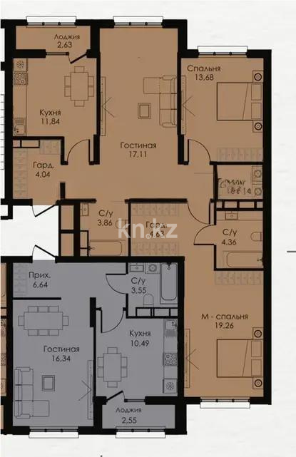 Продажа 3-комнатной квартиры, 94 м², ул. Сыганак, дом  22/1 в Астане