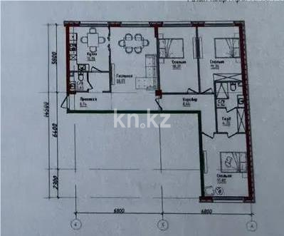 Продажа 4-комнатной квартиры, 123.7 м² в Алматы