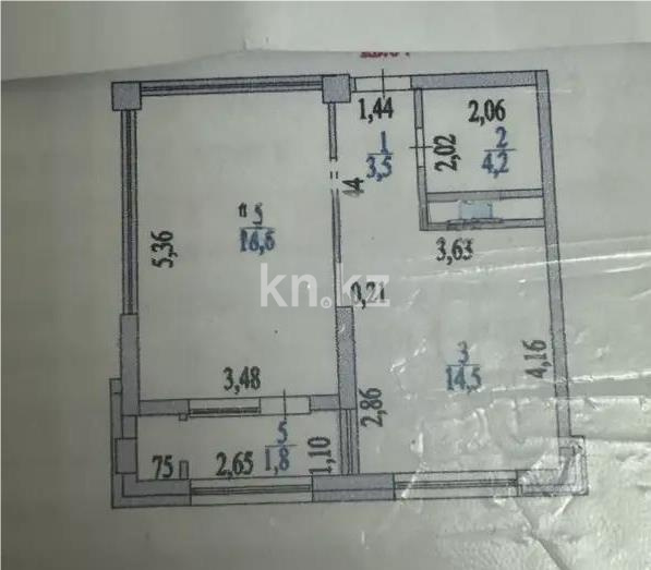 Продажа 1-комнатной квартиры, 44 м² в Астане - фото 3