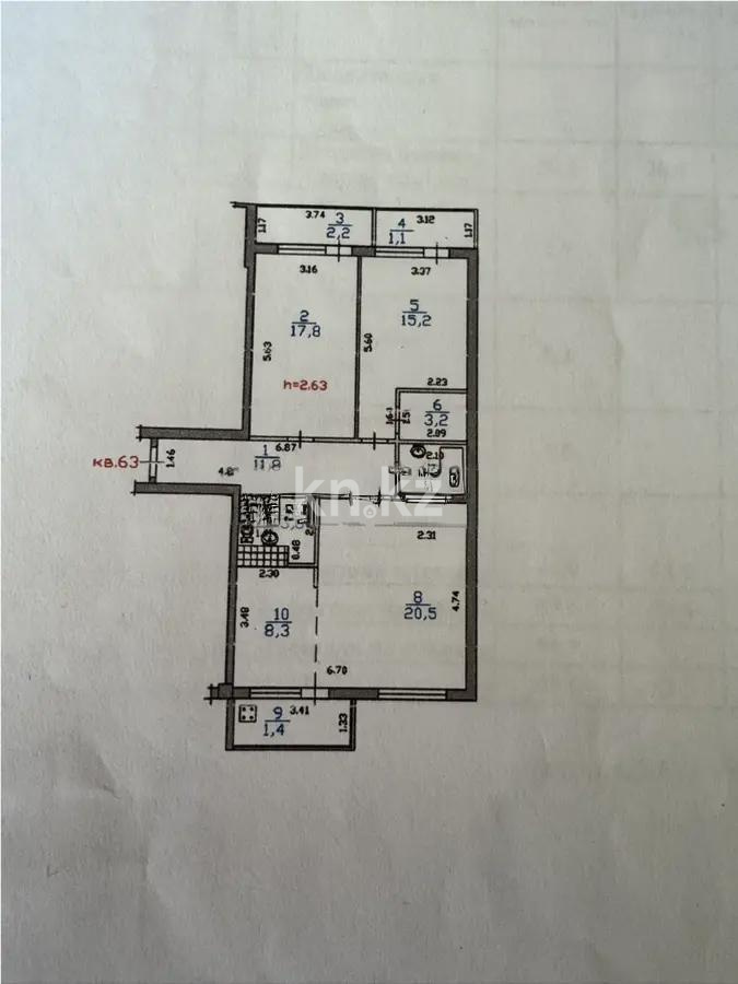 Продажа 3-комнатной квартиры, 100 м² в Алматы - фото 8