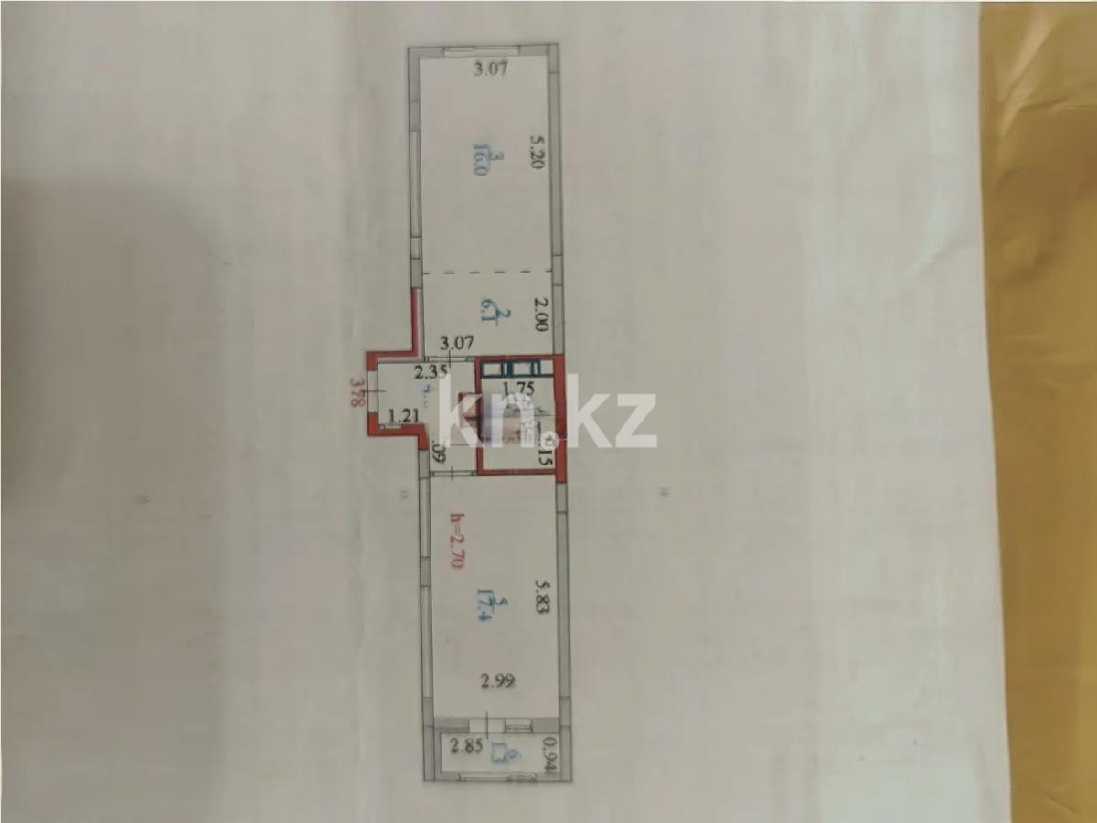 Продажа 2-комнатной квартиры, 49.4 м² в Астане - фото 4