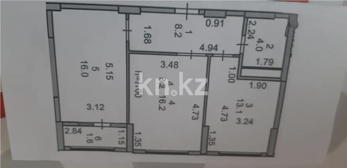 Продажа 2-комнатной квартиры, 59.1 м² в Астане - фото 4
