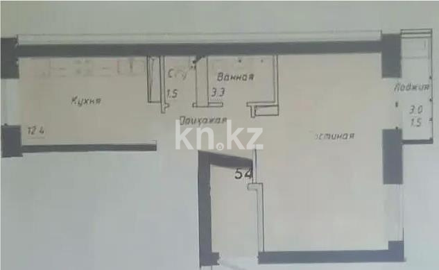 Продажа 2-комнатной квартиры, 54 м² в Астане