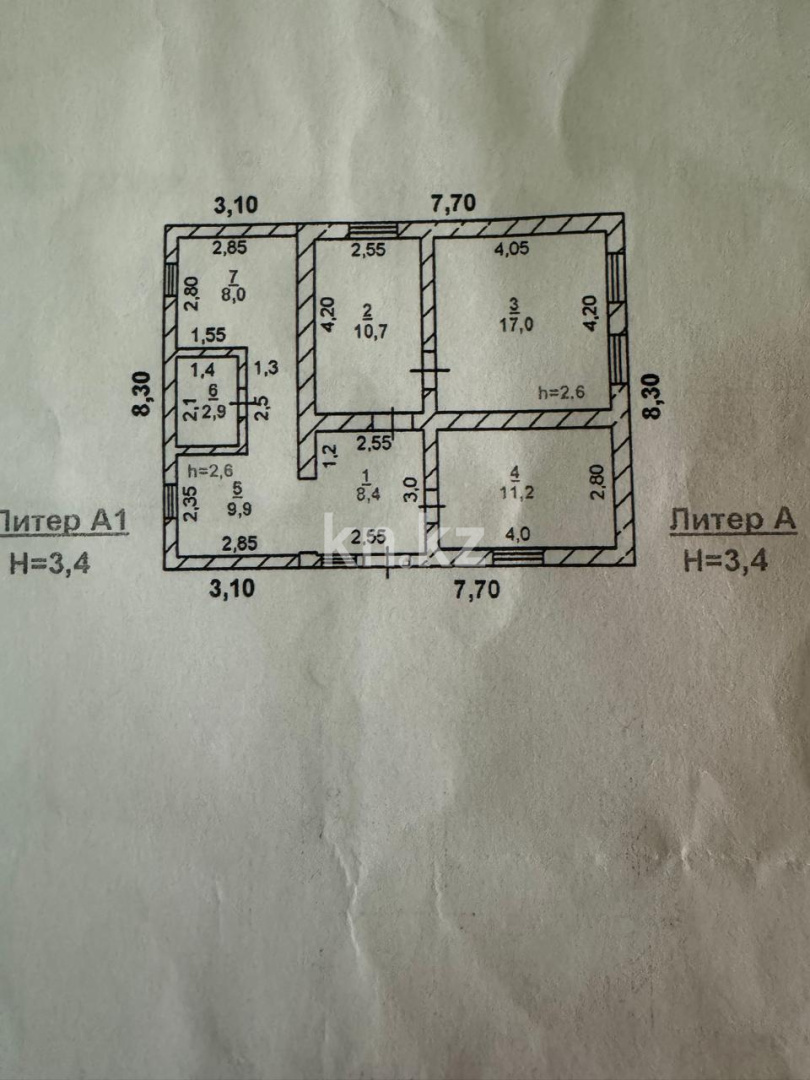 Продажа 4-комнатного дома, 70 м², Можайского, дом  25 в Шымкенте - фото 25