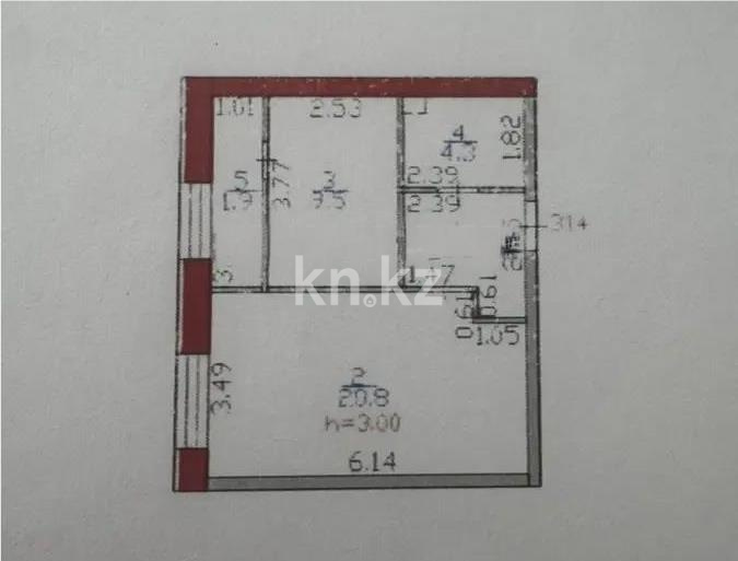 Продажа 2-комнатной квартиры, 41.5 м² в Астане - фото 2