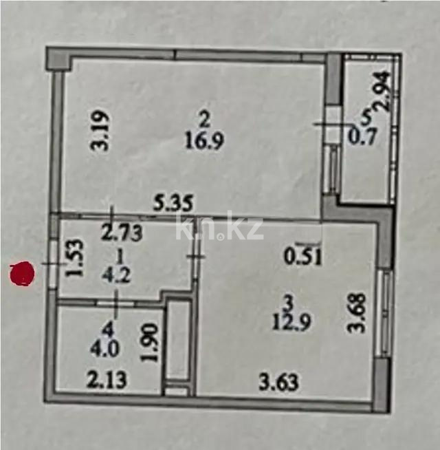 Продажа 1-комнатной квартиры, 38.7 м² в Астане - фото 3