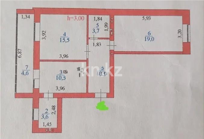Продажа 2-комнатной квартиры, 65.3 м² в Астане - фото 5